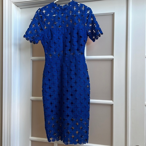 Blue Lace MIDI Dress - Picture 1 of 8